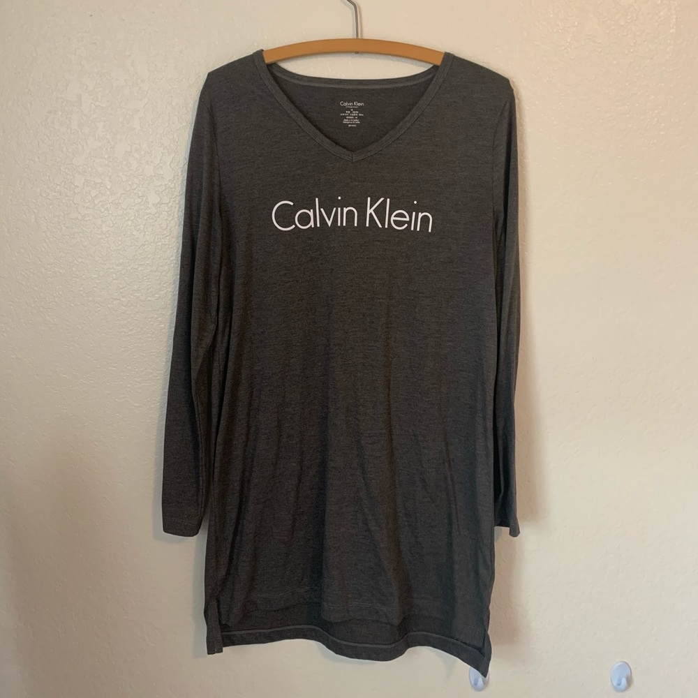 Calvin Klein sleepwear long sleeve nightgown